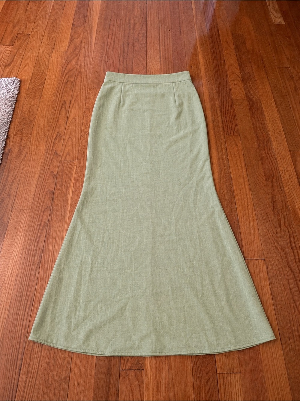 Princess Polly Light Sage Green Maxi Flare Skirt